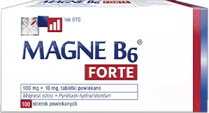 Lek OTC Magne B6 Forte na silne niedobory magnezu, 60 tabletek powlekanych, do kupienia w Aptece internetowej Melissa.