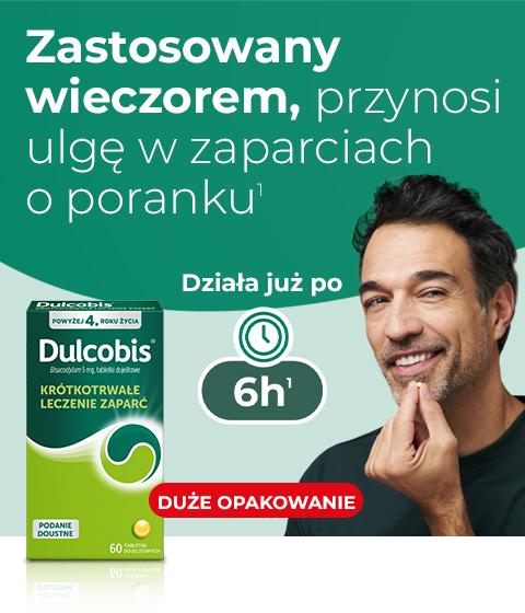 Duże opakowanie leku Dulcobis na zaparcia dostępne w aptece Melissa bez recepty Duże opakowanie leku Dulcobis na zaparcia dostępne w aptece Melissa bez recepty
