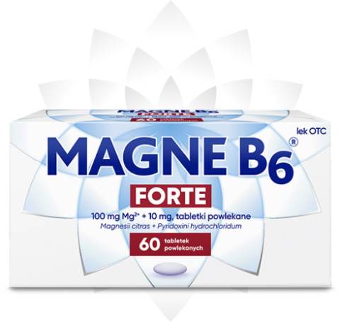 Magne B6 Forte jest dostępny w opakowaniu 60 tabletek Magne B6 Forte jest dostępny w opakowaniu 60 tabletek