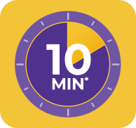 Działa w ciągu 10 minut Działa w ciągu 10 minut