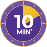 Działa w ciągu 10 minut Działa w ciągu 10 minut