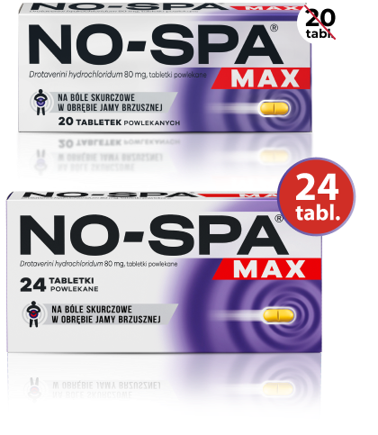 Nowe większe opakowanie No-Spa i No-Spa Max Nowe większe opakowanie No-Spa i No-Spa Max