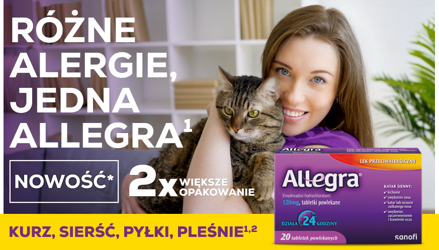 Allegra tabletki na alergię duże opakowanie dostępne w aptekach Melissa Allegra tabletki na alergię duże opakowanie dostępne w aptekach Melissa