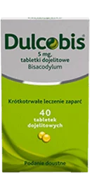 Lek na zaparcia Dulcobis 40 tabletek, dostępny w aptece internetowej Melissa.