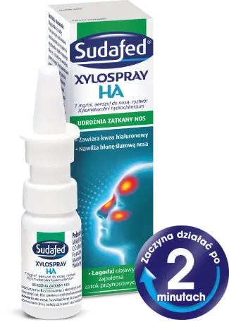 Sudafed® HA - Zaczyna działać po 2 minutach