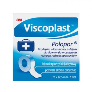 VISCOPLAST POLOPOR 5 m x 12,5 mm - 1 szt. - obrazek 2 - Apteka internetowa Melissa