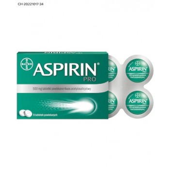 ASPIRIN PRO, 8 tabletek - obrazek 1 - Apteka internetowa Melissa