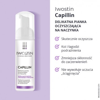 IWOSTIN CAPILLIN Oczyszczająca pianka na naczynka - 165 ml - obrazek 3