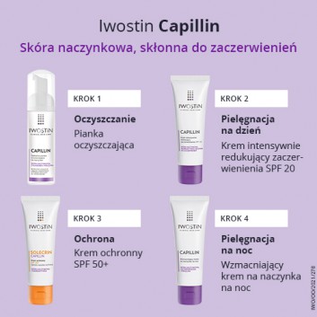 IWOSTIN CAPILLIN Oczyszczająca pianka na naczynka - 165 ml - obrazek 4 - Apteka internetowa Melissa