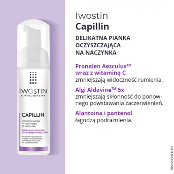 IWOSTIN CAPILLIN Oczyszczająca pianka na naczynka - 165 ml - obrazek 2