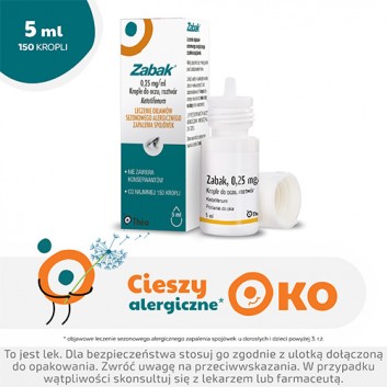 ZABAK 0.25mg/1ml krople do oczu - 5 ml - obrazek 2 - Apteka internetowa Melissa