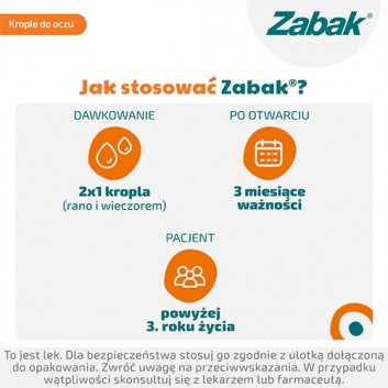Zabak, (0,25 mg/ml), krople do oczu, 5 ml - obrazek 5