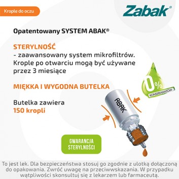Zabak, (0,25 mg/ml), krople do oczu, 5 ml - obrazek 6