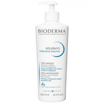 Bioderma Atoderm Intensive Baume, kojący balsam emolientowy odbudowujący barierę ochronną skóry, 500 ml