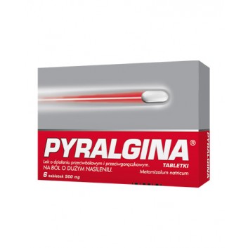 PYRALGINA, 500 mg, tabletki, 6 szt.