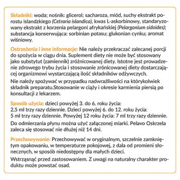 PELAVO OSKRZELA, GARDŁO I KRTAŃ Syrop, 120 ml - obrazek 5