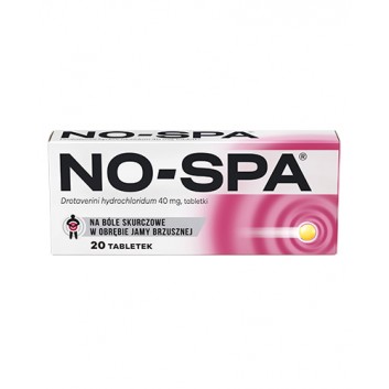 NO-SPA 40 mg, 20 tabletek na ból brzucha, skurcze - obrazek 1 - Apteka internetowa Melissa