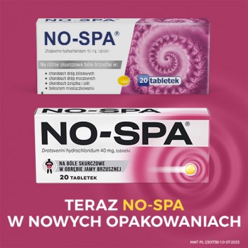 NO-SPA 40 mg, 20 tabletek na ból brzucha, skurcze - obrazek 3 - Apteka internetowa Melissa