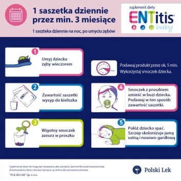 ENTITIS BABY - preparat przeciwinfekcyjny - 30 sasz. - cena, opinie, dawkowanie - obrazek 3 - Apteka internetowa Melissa