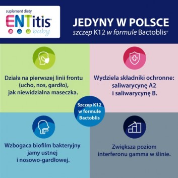 ENTITIS BABY - preparat przeciwinfekcyjny - 30 sasz. - cena, opinie, dawkowanie - obrazek 4 - Apteka internetowa Melissa