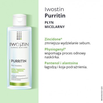 IWOSTIN PURRITIN Płyn micelarny - 215 ml - obrazek 3 - Apteka internetowa Melissa