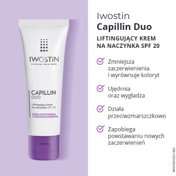 IWOSTIN CAPILLIN DUO Krem ujędrniający na naczynka SPF20 - 40 ml - obrazek 3