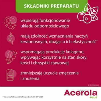 NutroPharma Acerola Plus Witamina C - 60 tabl. - cena, opinie, składniki - obrazek 4