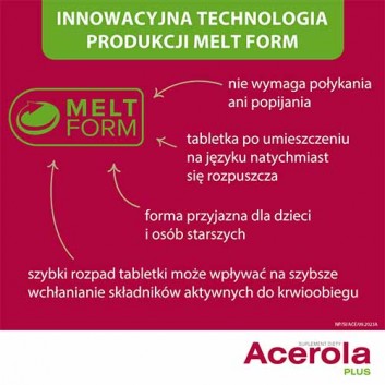 NutroPharma Acerola Plus Witamina C - 60 tabl. - cena, opinie, składniki - obrazek 5 - Apteka internetowa Melissa