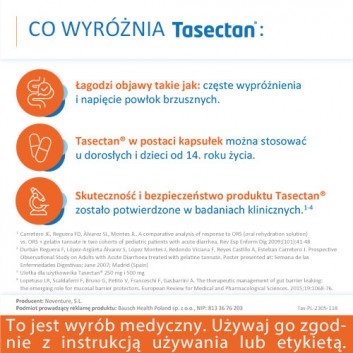 Tasectan 500 mg, 15 kapsułek - obrazek 3