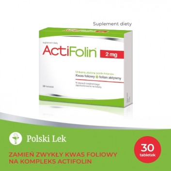 ACTIFOLIN 2 mg - 30 tabl,, kwas foliowy - obrazek 2 - Apteka internetowa Melissa