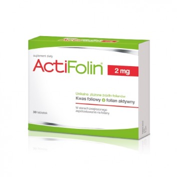 ACTIFOLIN 2 mg - 30 tabl,, kwas foliowy - obrazek 3 - Apteka internetowa Melissa