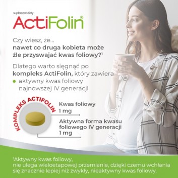 ACTIFOLIN 2 mg - 30 tabl,, kwas foliowy - obrazek 5 - Apteka internetowa Melissa
