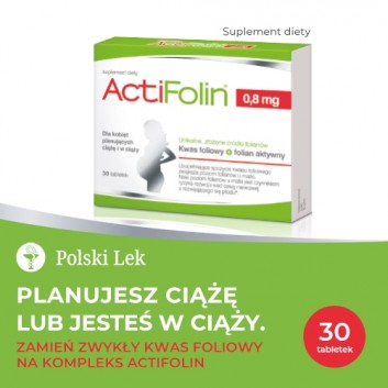 ACTIFOLIN 0,8 mg - 30 tabletek - obrazek 2 - Apteka internetowa Melissa