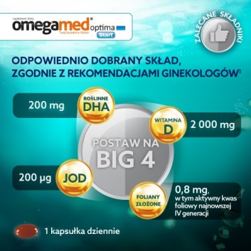 Omegamed Optima Start, kapsułki, 30 sztuk - obrazek 4