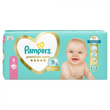 Pampers Pieluchy Premium Care rozmiar 4, 52 sztuki pieluszek - obrazek 6 - Apteka internetowa Melissa