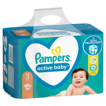 Pampers Pieluchy Active Baby rozmiar 3, 90 sztuk pieluszek  - obrazek 7 - Apteka internetowa Melissa