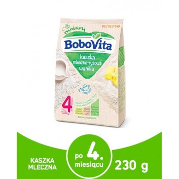 BOBOVITA Kaszka mleczno-ryżowa o smaku waniliowym po 4 m-cu - 230 g - obrazek 1 - Apteka internetowa Melissa