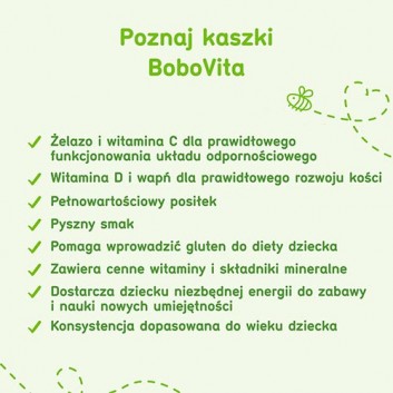 BOBOVITA Kaszka manna tradycyjny posiłek bez dodatku cukru po 4 m-cu - 230 g - obrazek 2 - Apteka internetowa Melissa