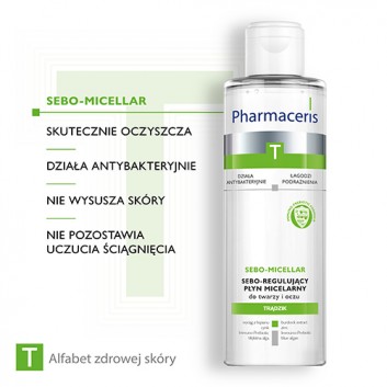 PHARMACERIS T SEBO-MICELLAR Płyn micelarny do twarzy, 200 ml - obrazek 4