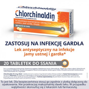 CHLORCHINALDIN VP, 20 tabletek - obrazek 2