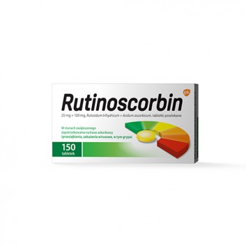 Rutinoscorbin, tabletki powlekane, 150 sztuk - obrazek 2