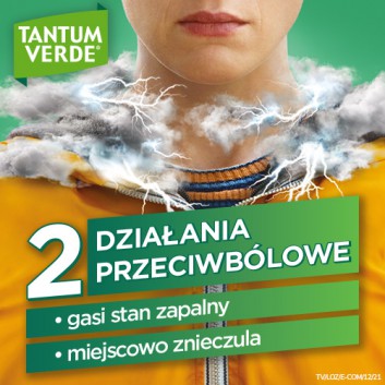 TANTUM VERDE LEMON Smak cytrynowy, 20 past., na ból gardła i stany zapalne jamy ustnej, cena, opinie, wskazania - obrazek 2 - Apteka internetowa Melissa