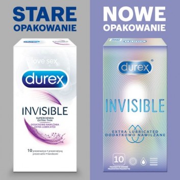 DUREX INVISIBLE Prezerwatywy dodatkowo nawilżane - 10 szt.  - obrazek 4 - Apteka internetowa Melissa