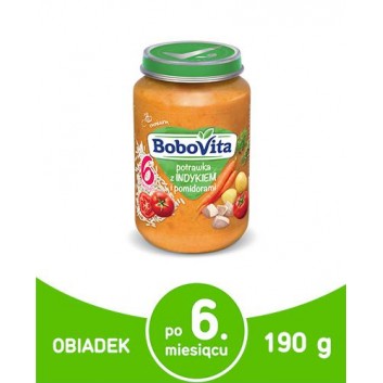 BOBOVITA Potrawka z indykiem i pomidorami - 190 g - cena, opinie, właściwości - obrazek 1 - Apteka internetowa Melissa