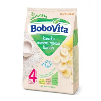 BOBOVITA Kaszka mleczno-ryżowa o smaku bananowym po 4 m-cu - 230 g - obrazek 1 - Apteka internetowa Melissa
