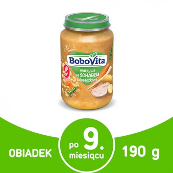 BOBOVITA Warzywa ze schabem i kluseczkami - 190 g - cena, opinie, właściwości - obrazek 1 - Apteka internetowa Melissa