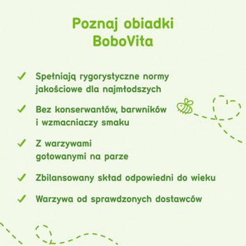 BOBOVITA Warzywa ze schabem i kluseczkami - 190 g - cena, opinie, właściwości - obrazek 6 - Apteka internetowa Melissa