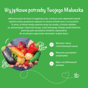 BOBOVITA Bukiet warzyw z kurczakiem po 8 m-cu - 190 g  - obrazek 2 - Apteka internetowa Melissa