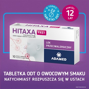 HITAXA FAST, 10 tabletek - obrazek 3 - Apteka internetowa Melissa
