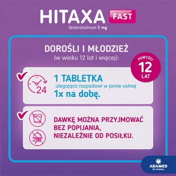 HITAXA FAST, 10 tabletek - obrazek 5 - Apteka internetowa Melissa